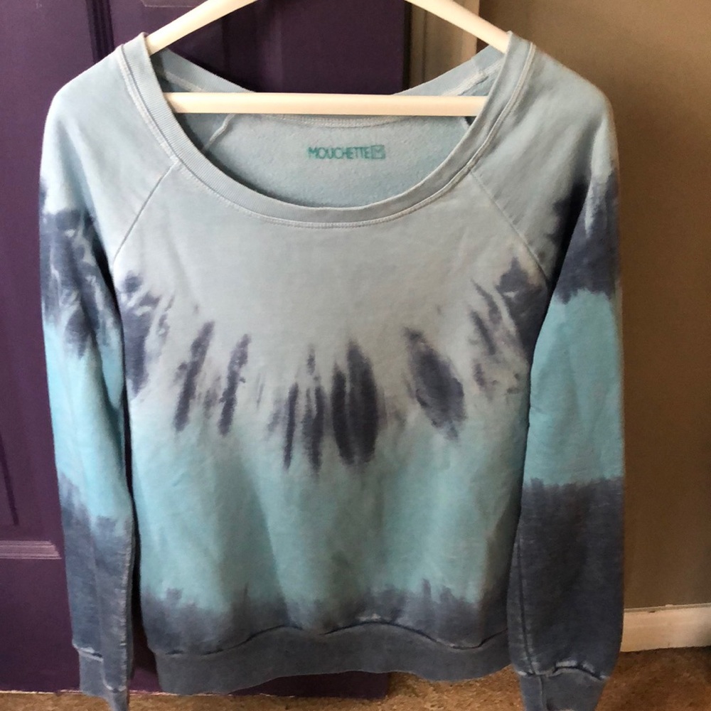 Blue tie dye sweatshirt